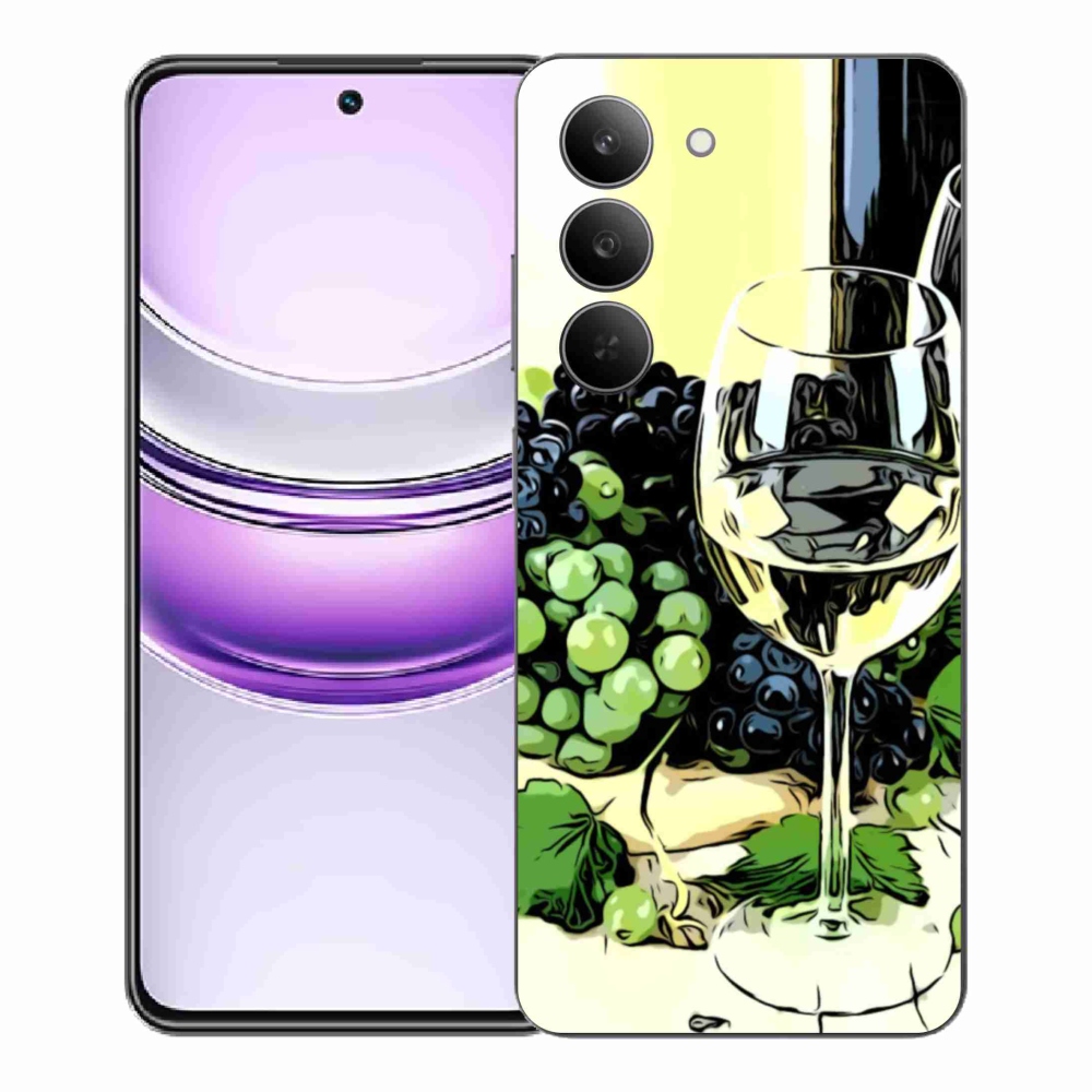 Gélový kryt mmCase na Realme 14x 5G - pohár vína