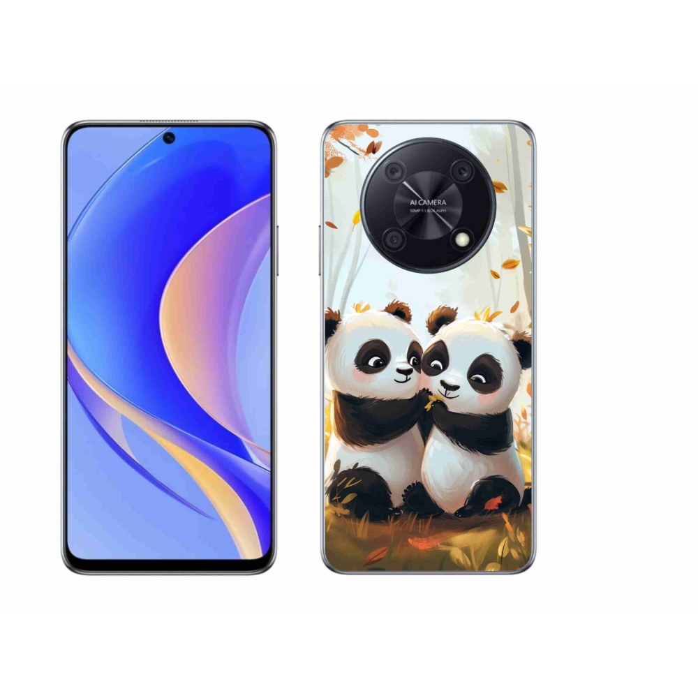 Gelový kryt mmCase na Huawei Nova Y90 - pandy