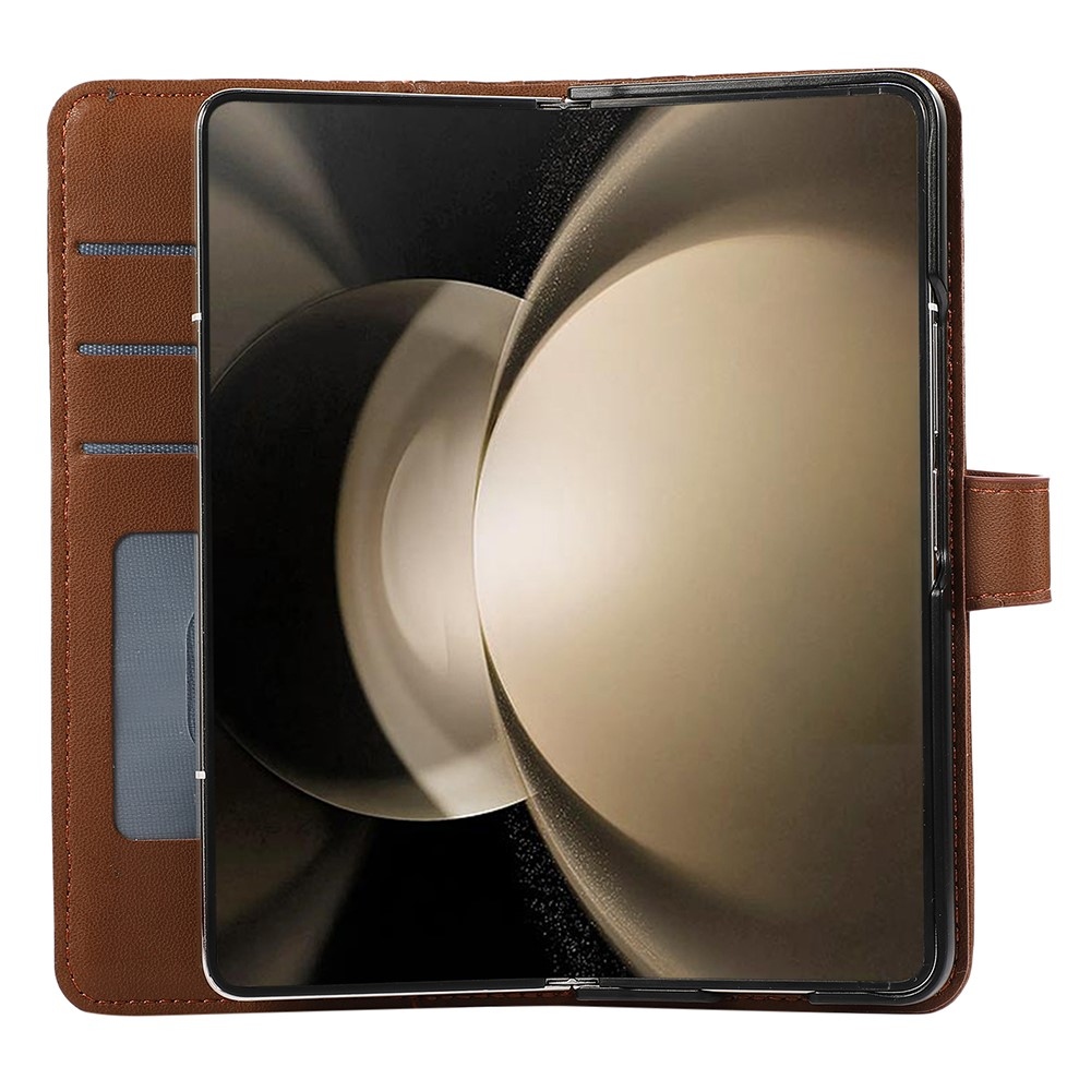 Gridy knižkové púzdro na Samsung Galaxy Z Fold7 5G - hnedé