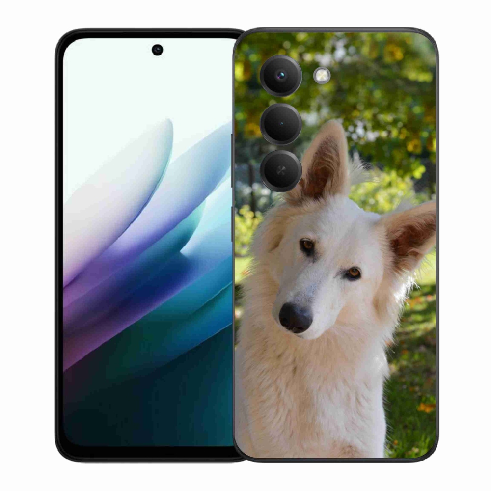 Gélový kryt mmCase na Xiaomi Redmi 15 4G/5G (171mm) - biely švajčiarsky ovčiak 1