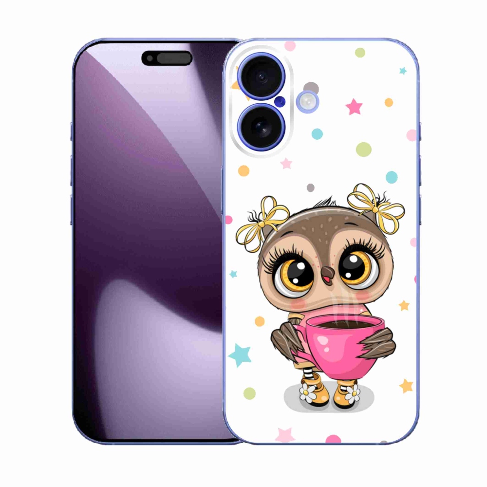 Gélový kryt mmCase na iPhone 17 - kreslená sovička