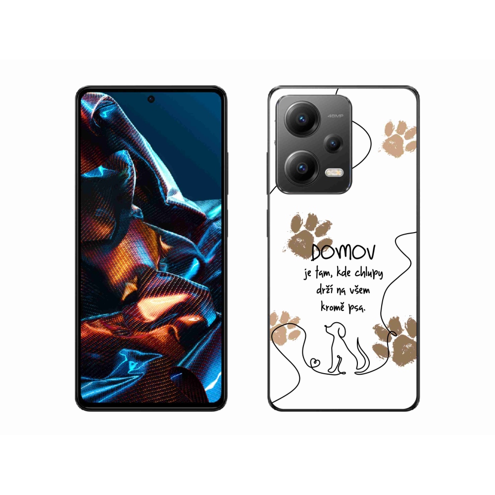 Gélový kryt mmCase na Xiaomi Redmi Note 12 Pro 5G - psí motív biele pozadie