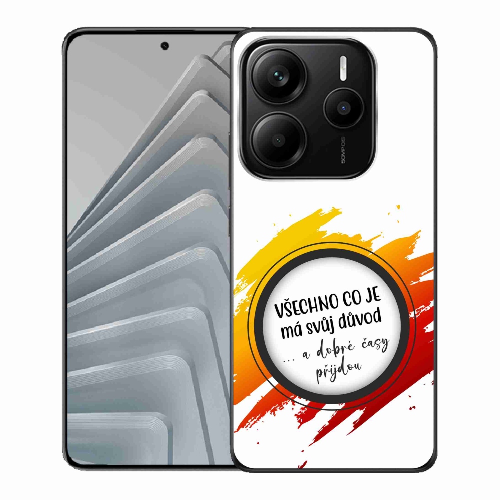Gélový kryt mmCase na Xiaomi Redmi Note 14 5G - citát 3 biele pozadie