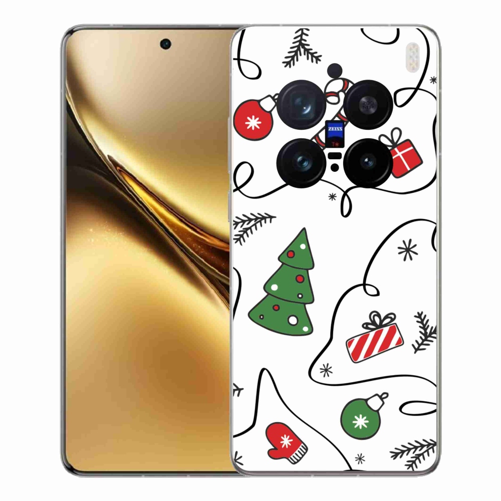 Gélový kryt mmCase na Vivo X200 Pro 5G - vianočné motívy