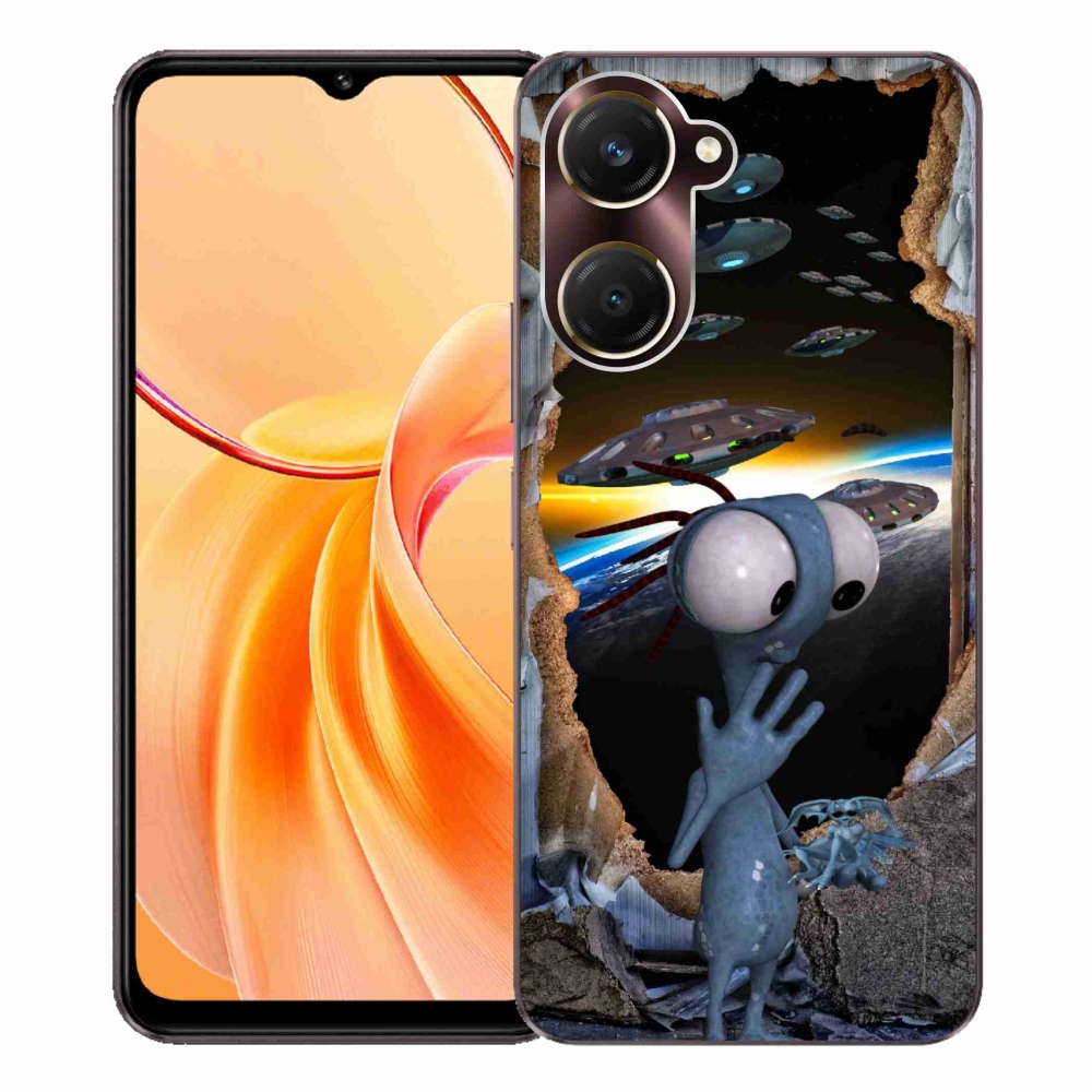 Gélový kryt mmCase na Vivo Y28s 5G - mimozemšťan