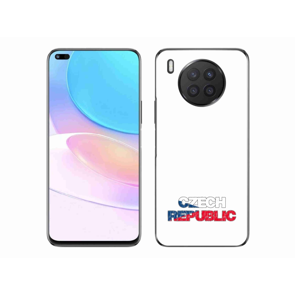 Gélový kryt mmCase na Huawei Nova 8i - Czech Republic biele pozadie