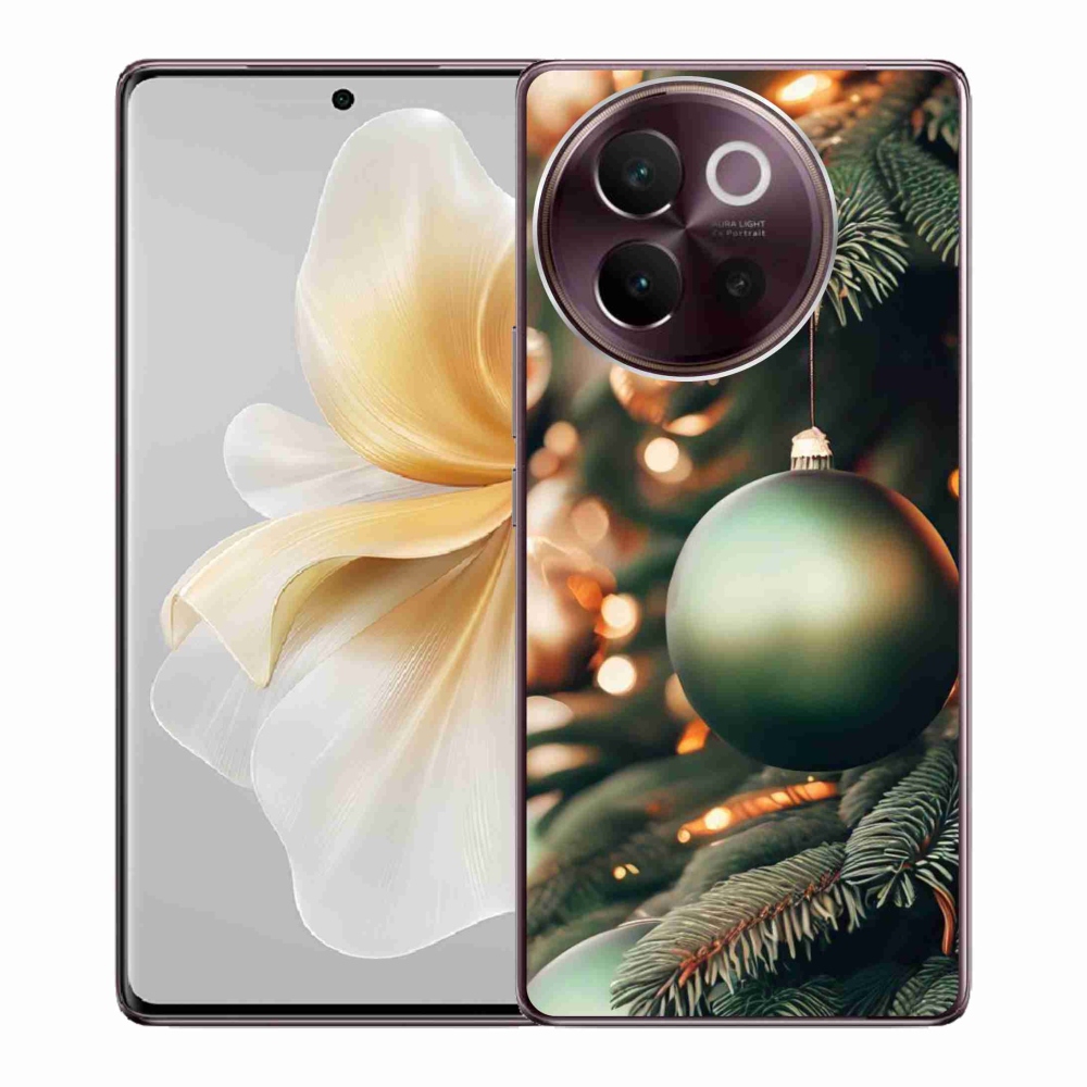 Gélový kryt mmCase na Vivo V40 Lite 5G - vianočné ozdoby 1