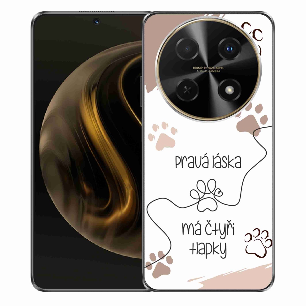 Gélový kryt mmCase na Huawei Nova 12i - psí motív 1 biele pozadie