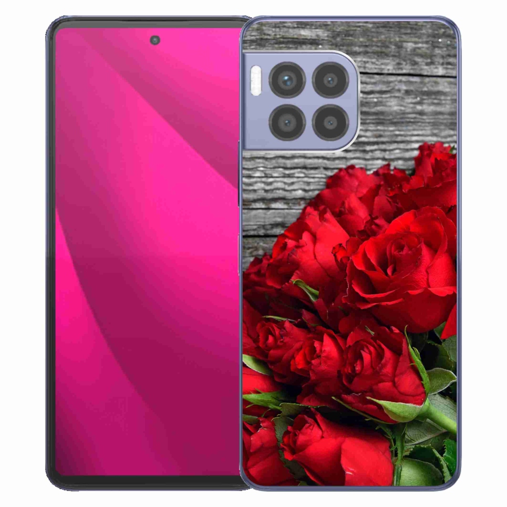Gélový kryt mmCase na T-Mobile T Phone 2 Pro - červené ruže