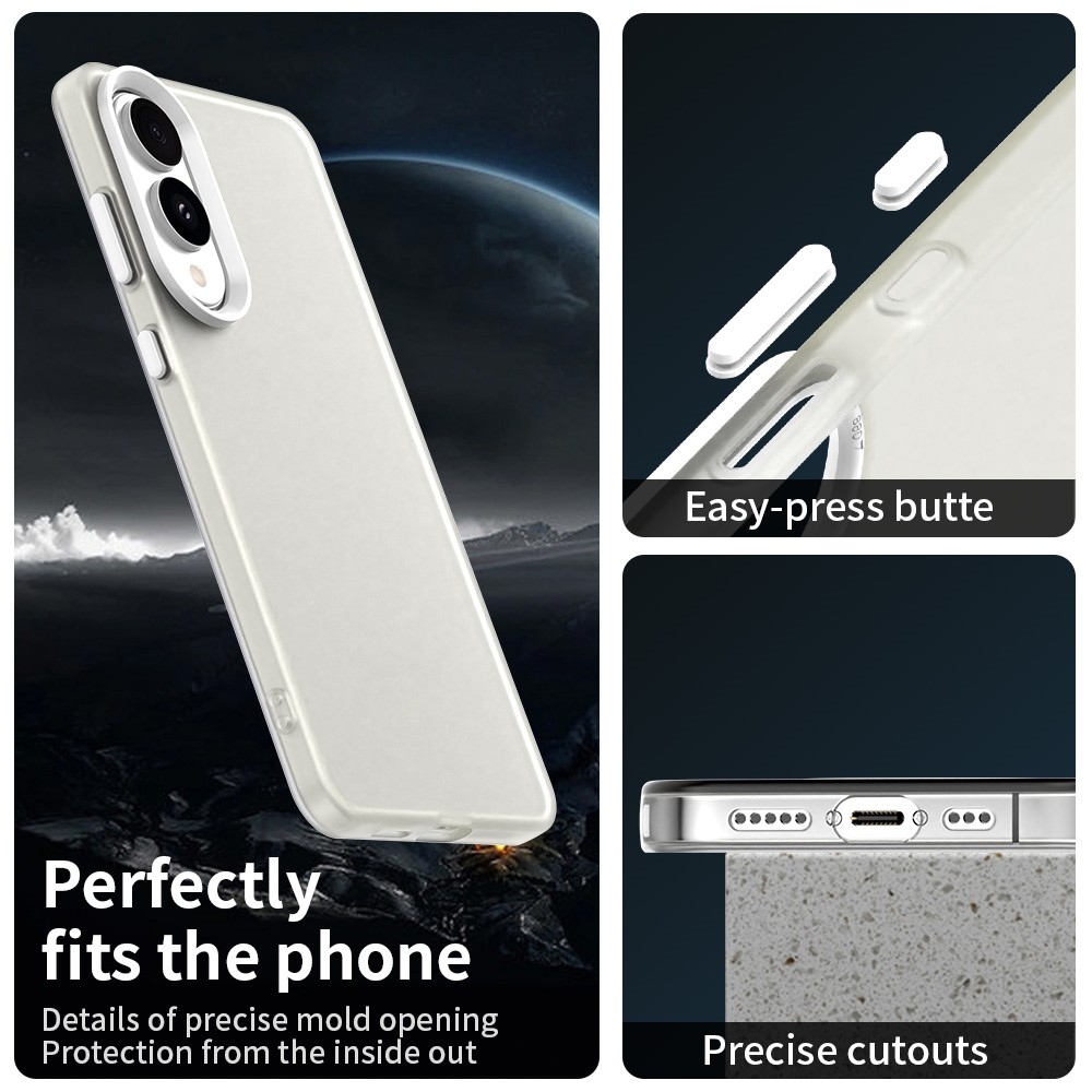 Candys matný gélový obal na Samsung Galaxy S25 Edge - biely