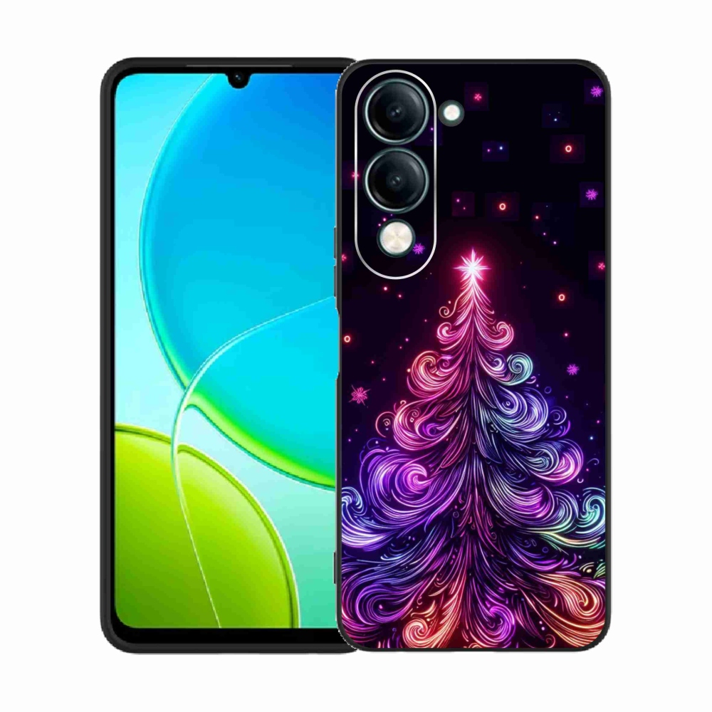 Gélový kryt mmCase na Vivo Y29s 5G - neónový vianočný stromček 1