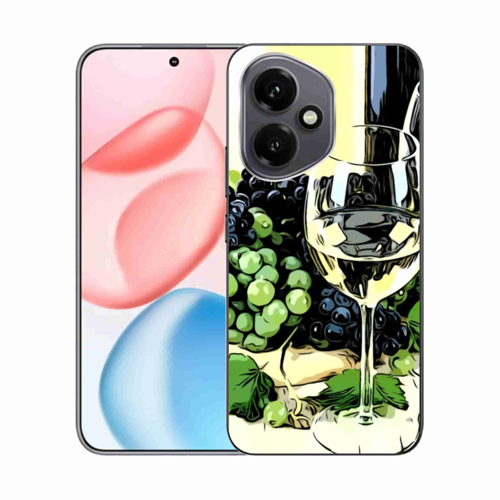 Gélový kryt mmCase na Honor 400 - pohár vína