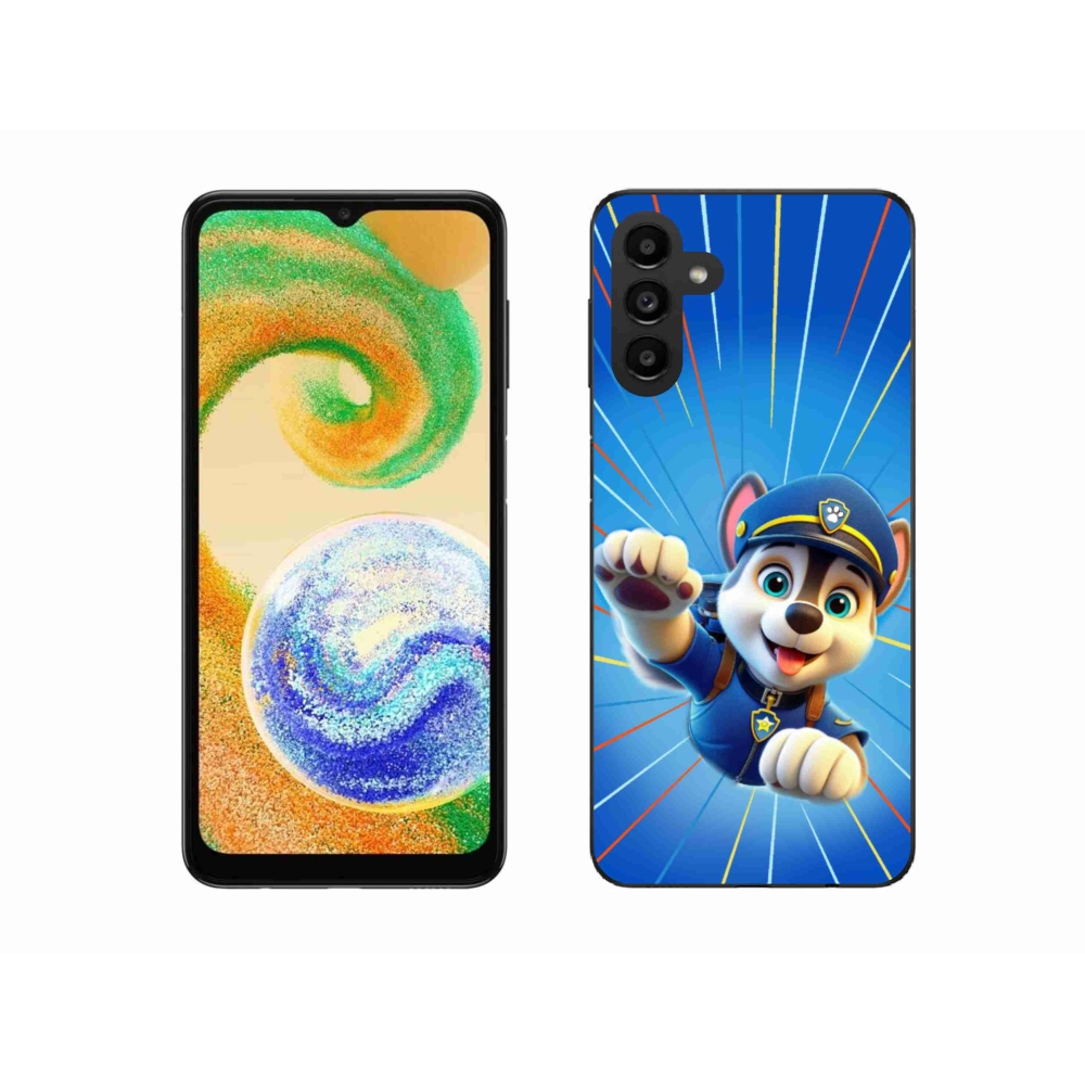 Gélový kryt mmCase na Samsung Galaxy A04s (164.7x76.7x9.1mm) - labková patrola 2