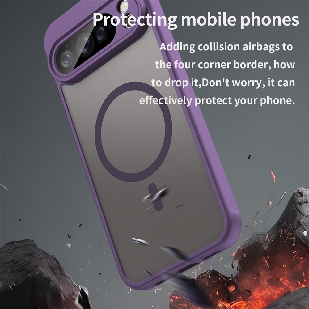 Case matný gélový obal s MagSafe na Google Pixel 10 Pro XL - fialový