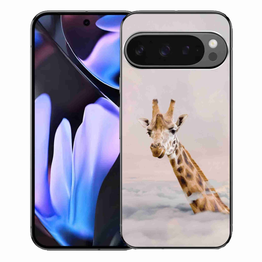 Gélový kryt mmCase na Google Pixel 9 Pro XL - žirafa v oblakoch