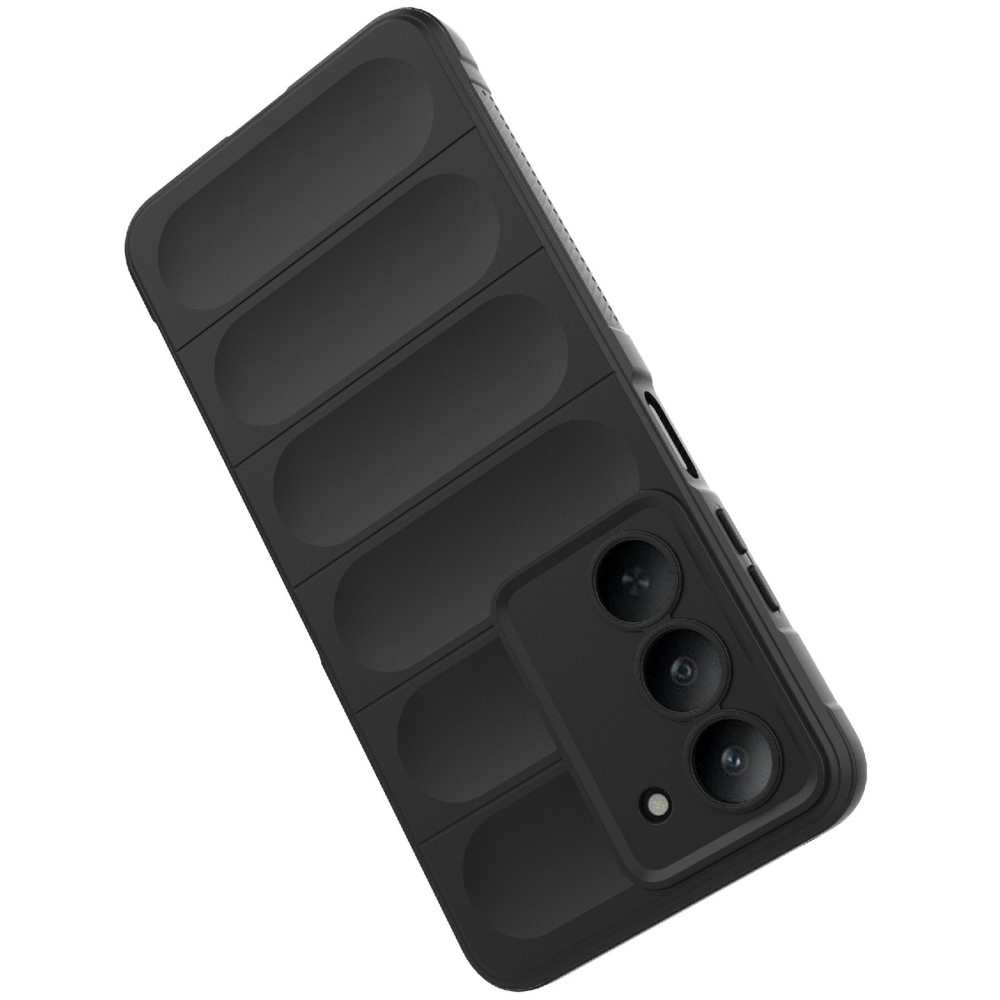 Rugg odolný gélový obal na Realme 14x 5G - čierny