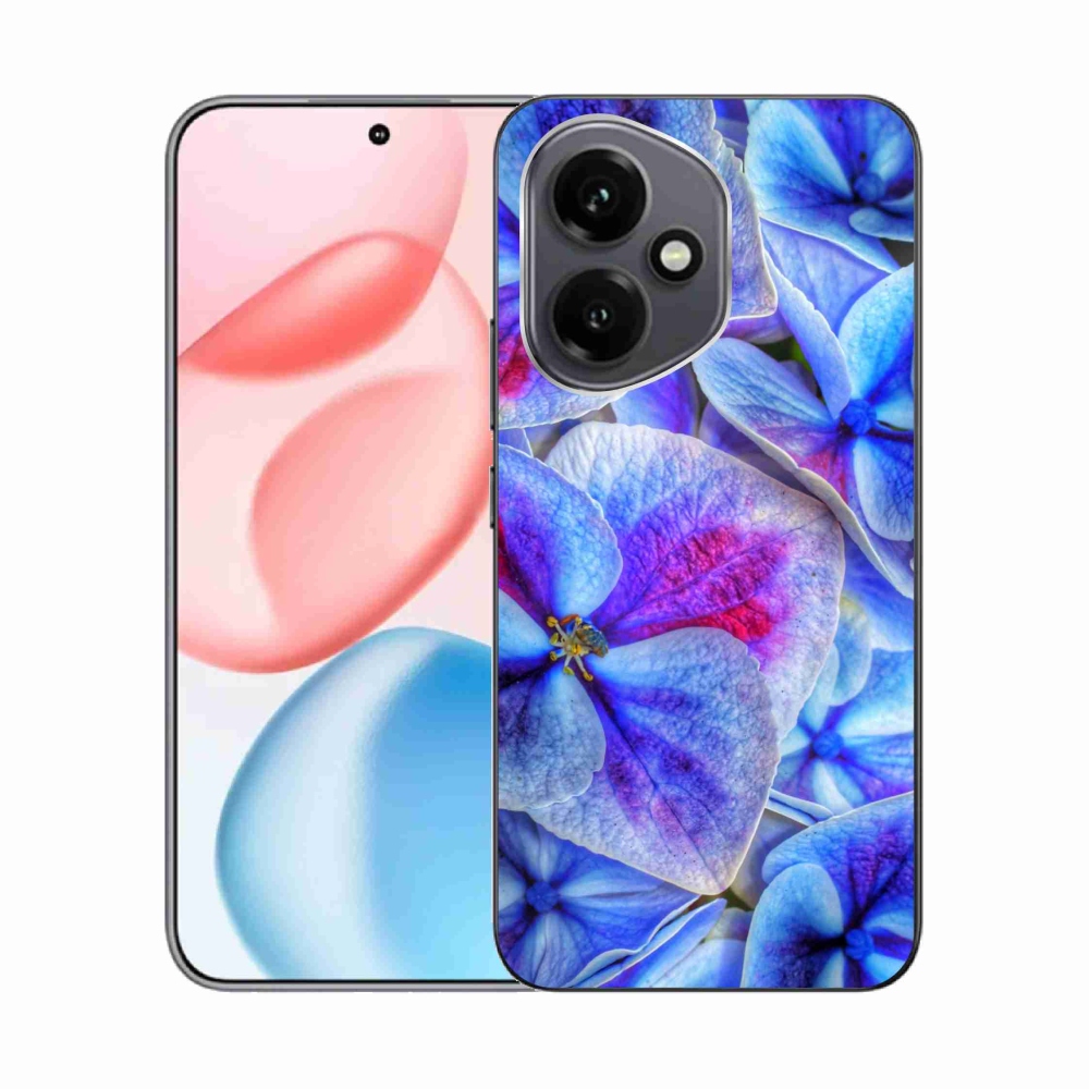 Gélový kryt mmCase na Honor 400 - modré kvety 1