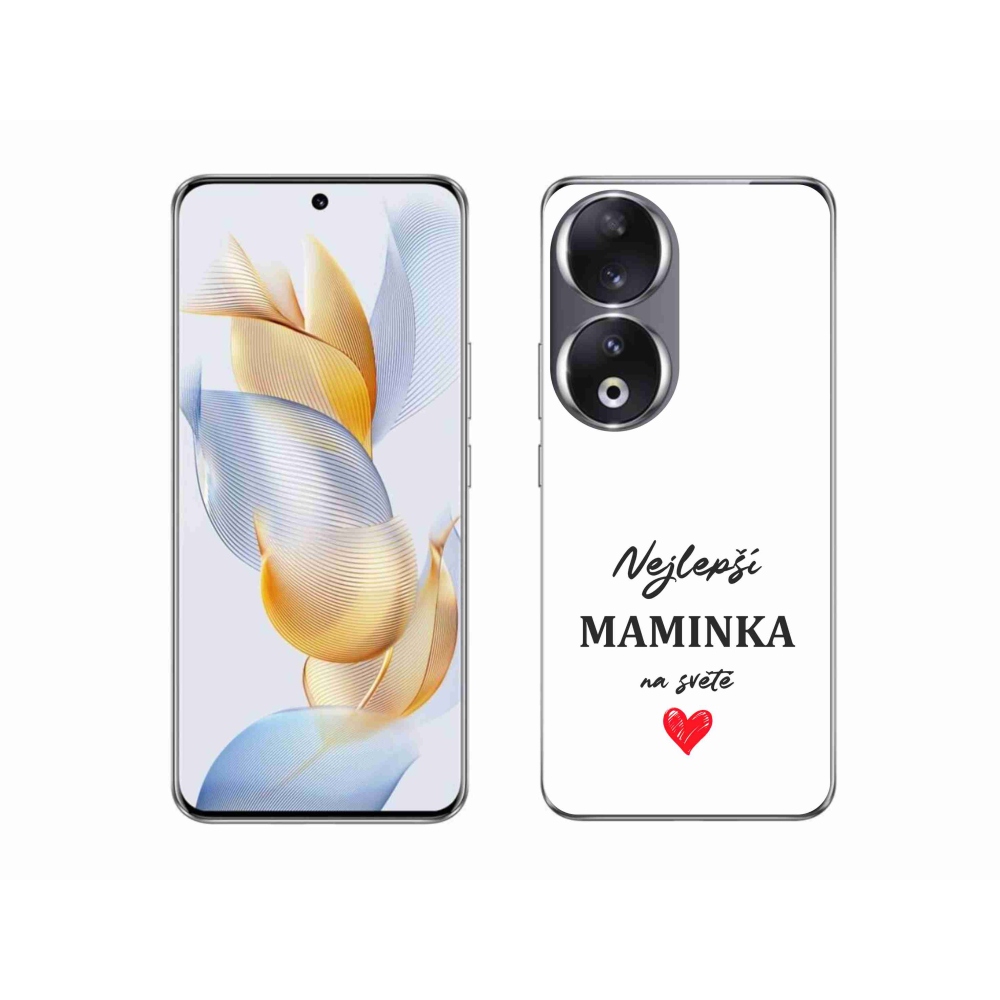 Gélový kryt mmCase na Honor 90 - najlepšia mamička 1 biele pozadie