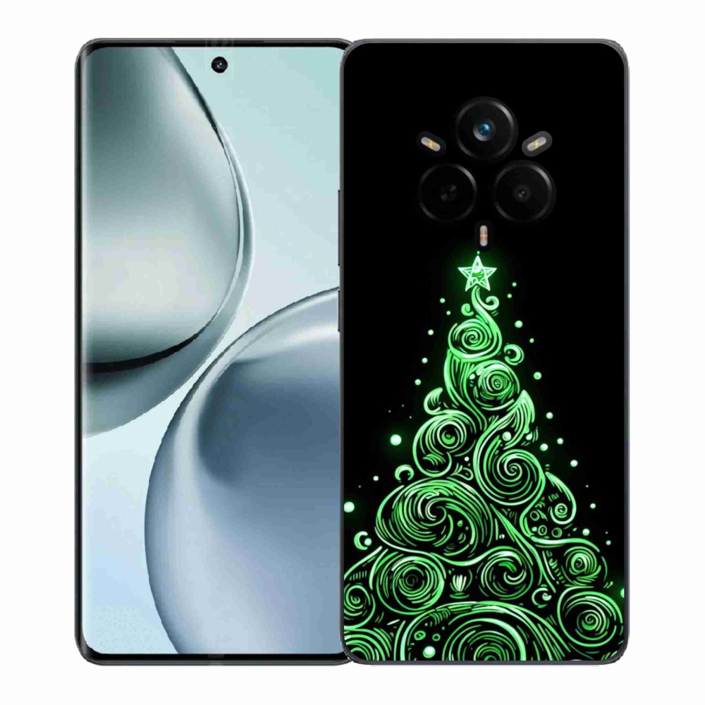 Gélový kryt mmCase na Realme 14 Pro+ 5G - neónový vianočný stromček 3