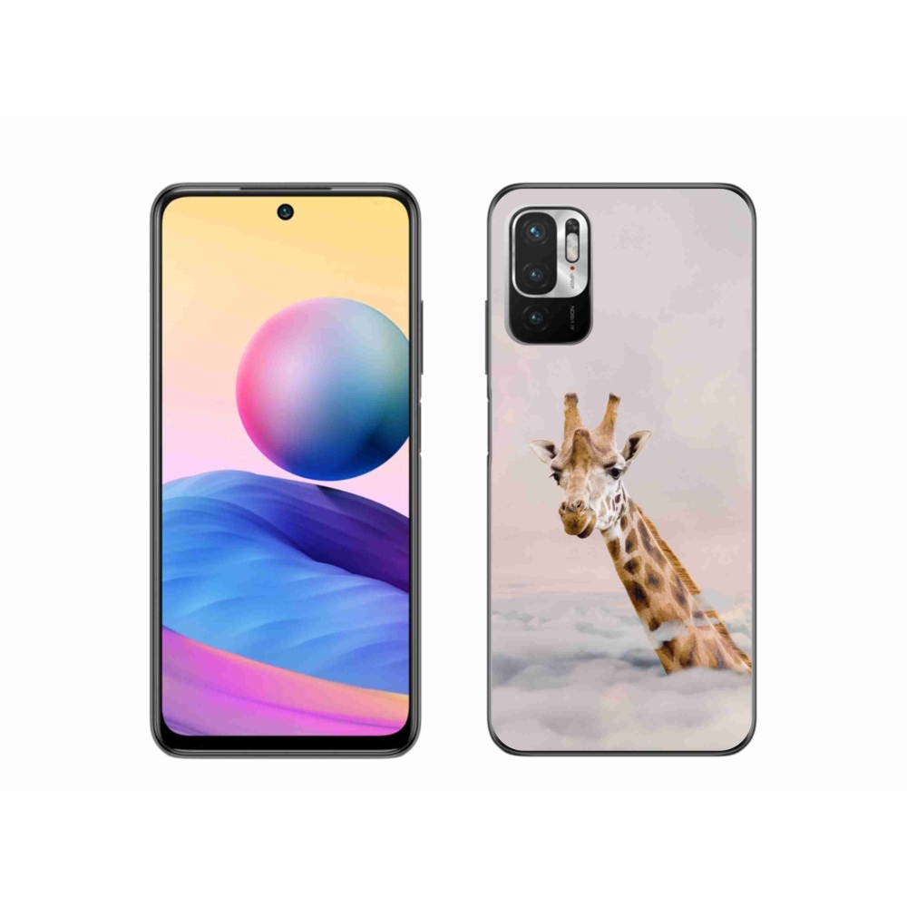 Gélový kryt mmCase na Xiaomi Poco M3 Pro/5G - žirafa v oblakoch