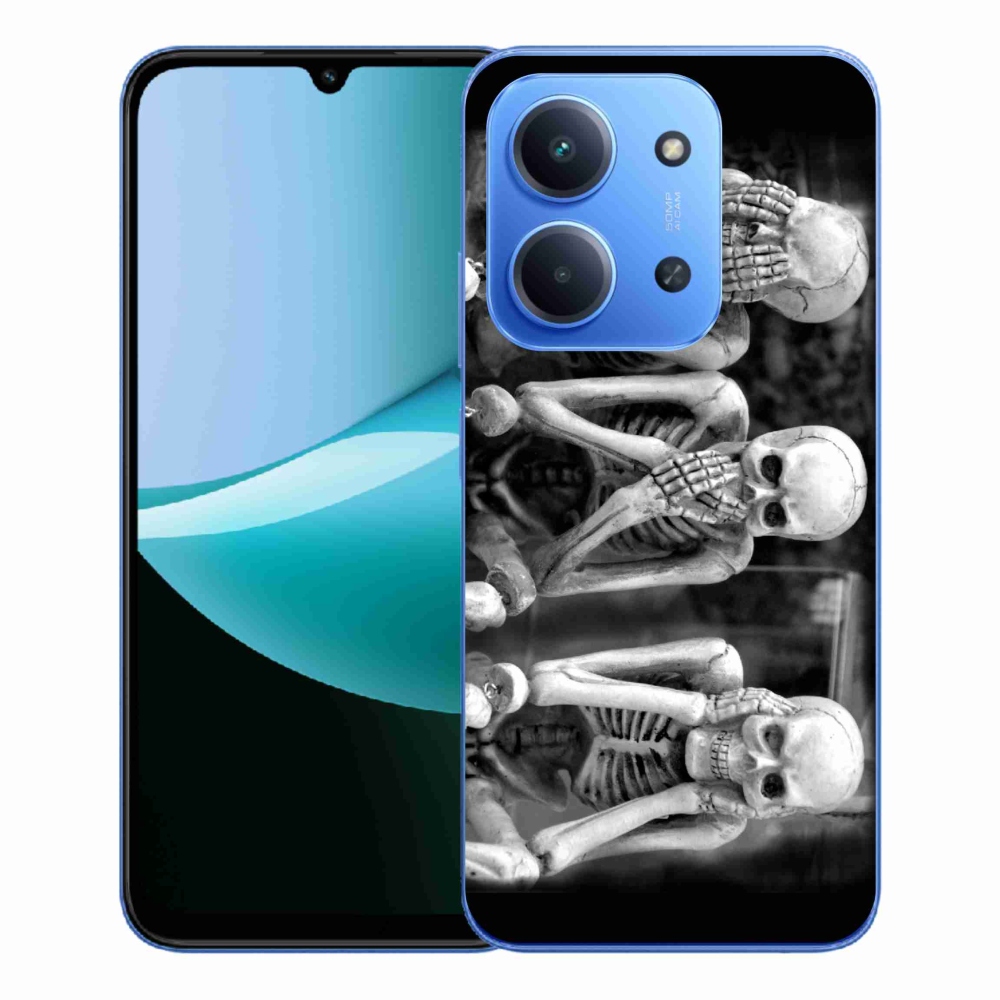Gélový kryt mmCase na Xiaomi Redmi 15C 4G/5G (173mm) - kostlivci