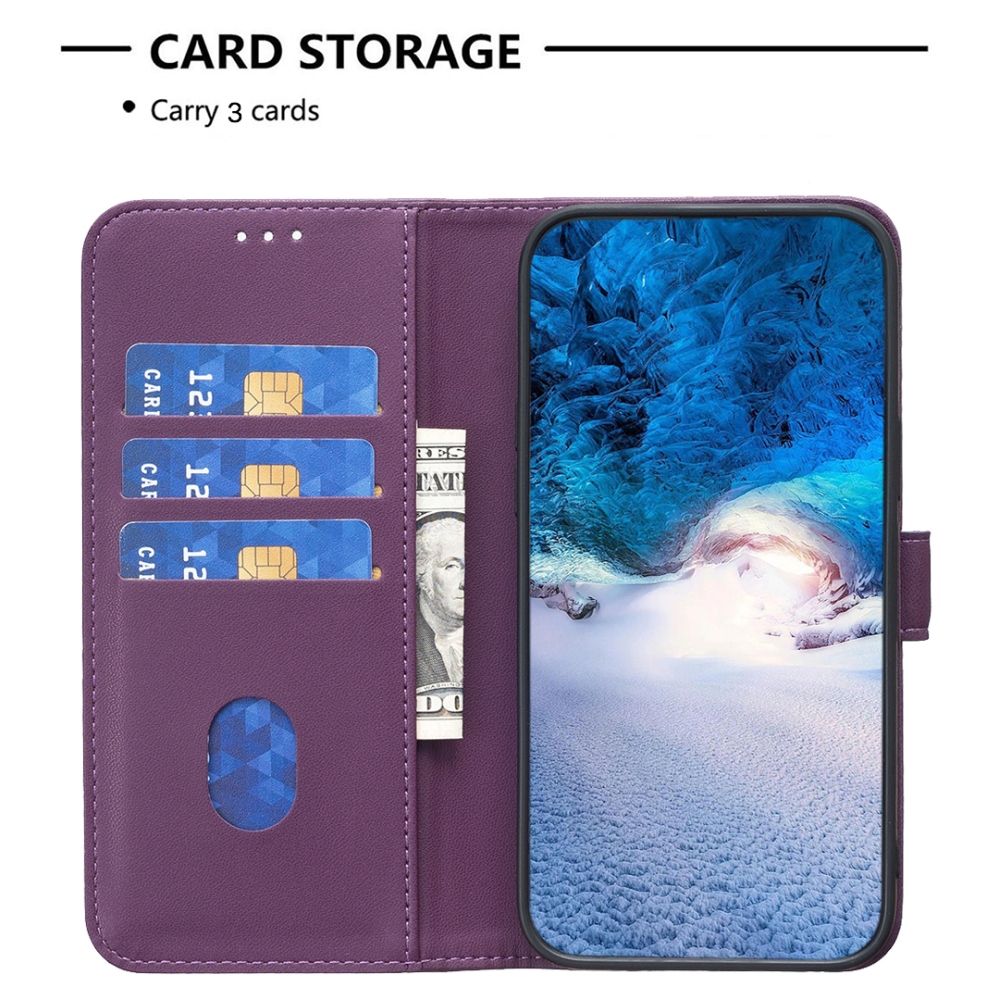 BNF knižkové púzdro na iPhone 17 Pro - tmavofialové