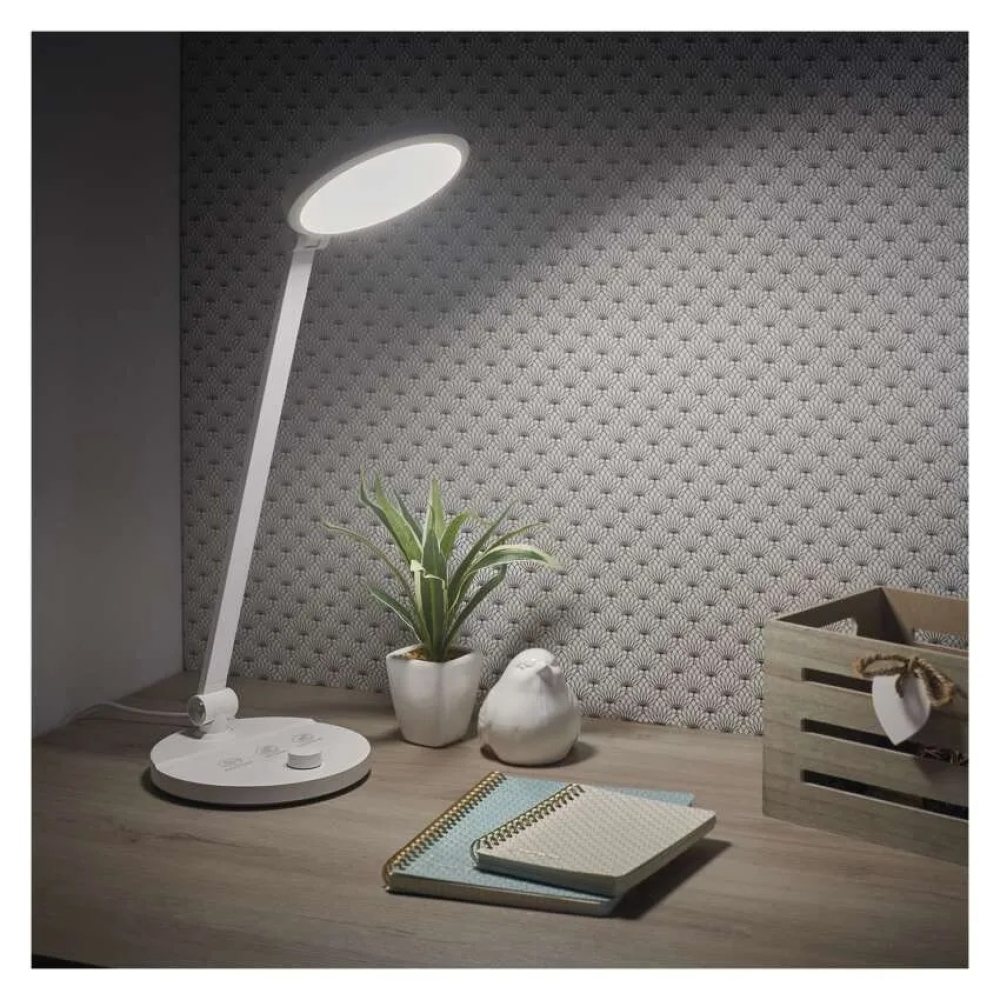LED stolná lampa CHARLES - biela