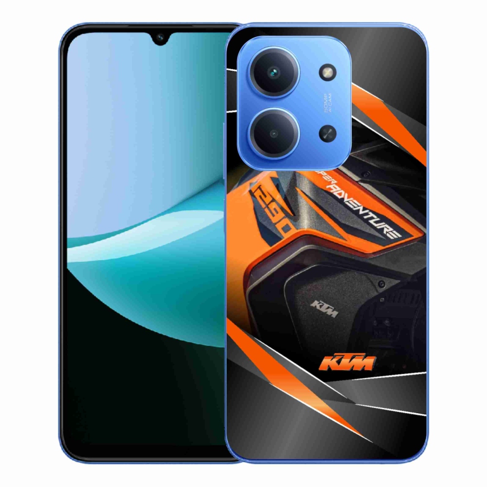 Gélový kryt mmCase na Xiaomi Redmi 15C 4G/5G (173mm) - motorka ktm