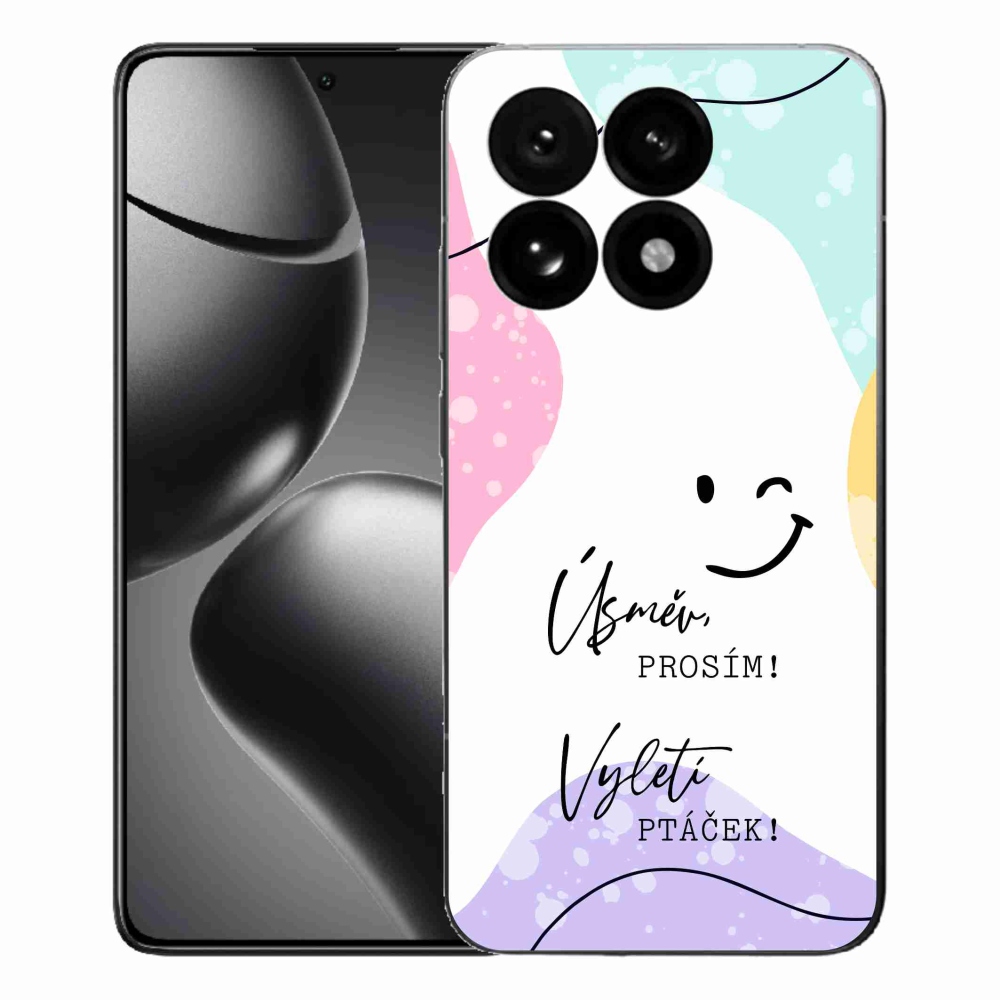 Gélový kryt mmCase na Xiaomi 15T - vtipný text 4 biele pozadie