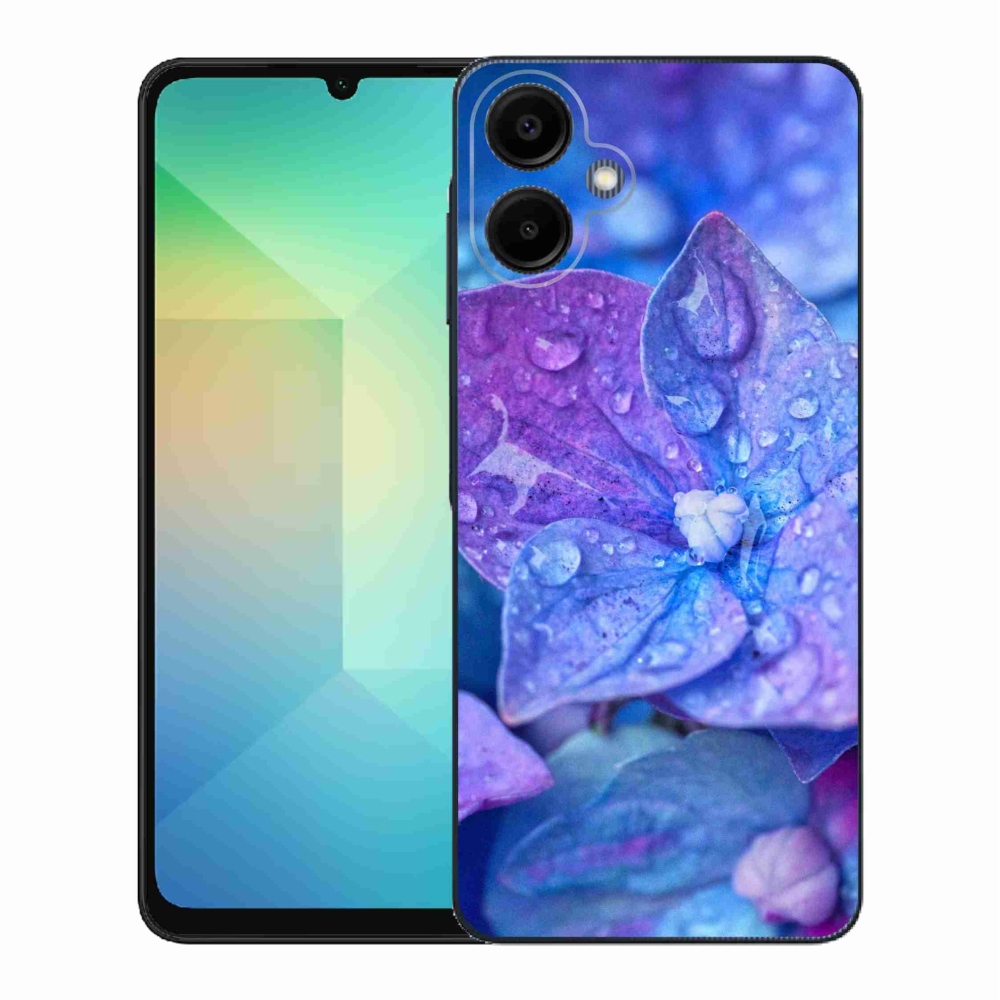Gélový kryt mmCase na Samsung Galaxy A06 4G - fialový kvet