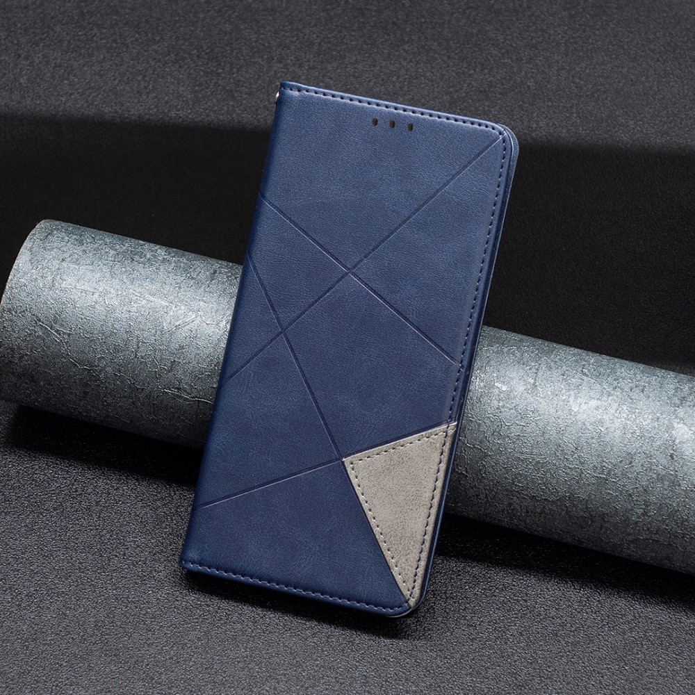 Triangle knižkové púzdro na Xiaomi Redmi Note 14 Pro - modré