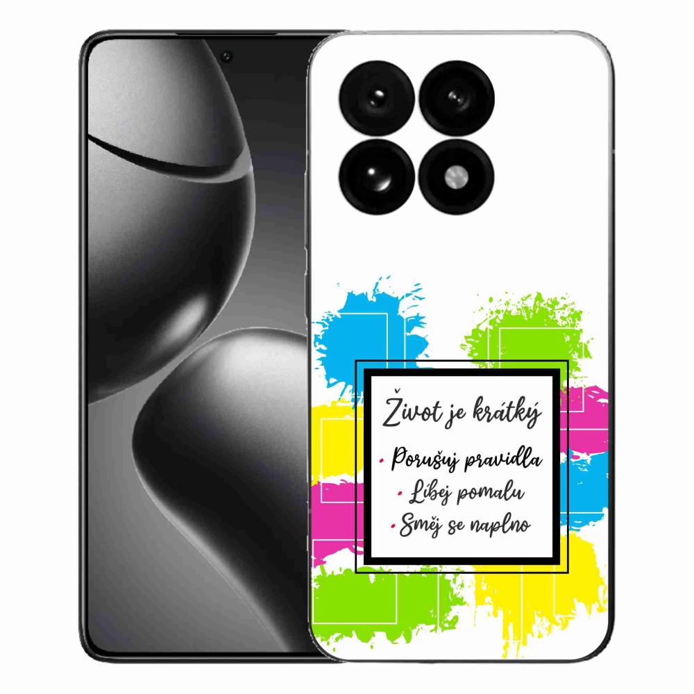 Gélový kryt mmCase na Xiaomi 15T - citát 5 biele pozadie