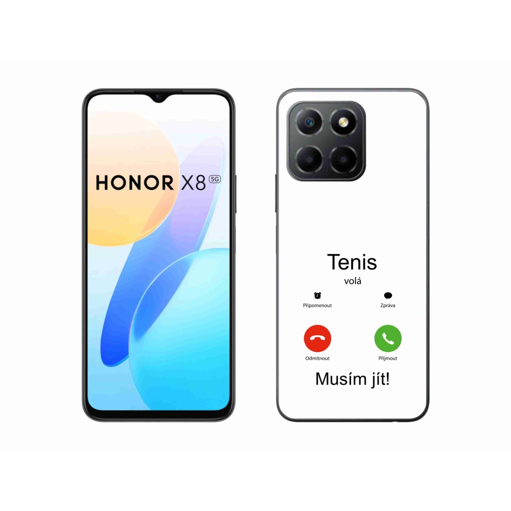 Gélový kryt mmCase na Honor X8 5G/Honor 70 Lite 5G - tenis volá biele pozadie