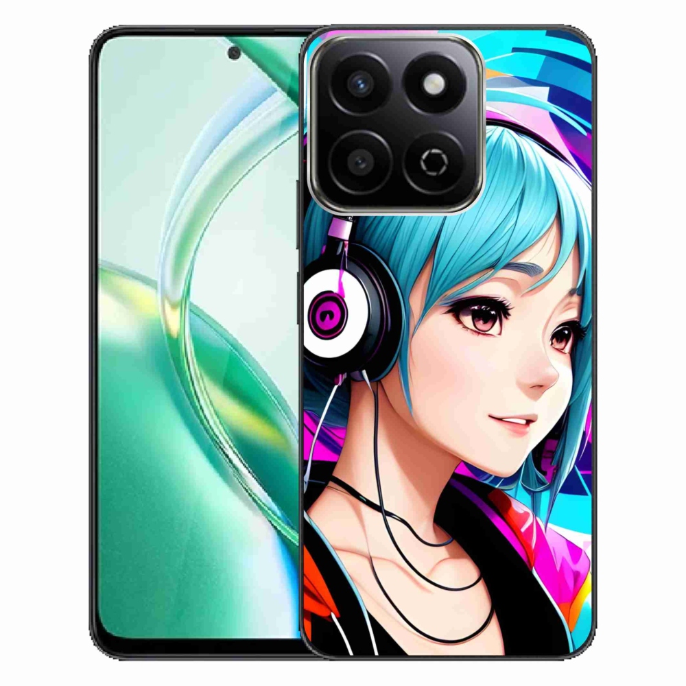 Gélový kryt mmCase na Honor 200 Smart 5G - dievča so slúchadlami