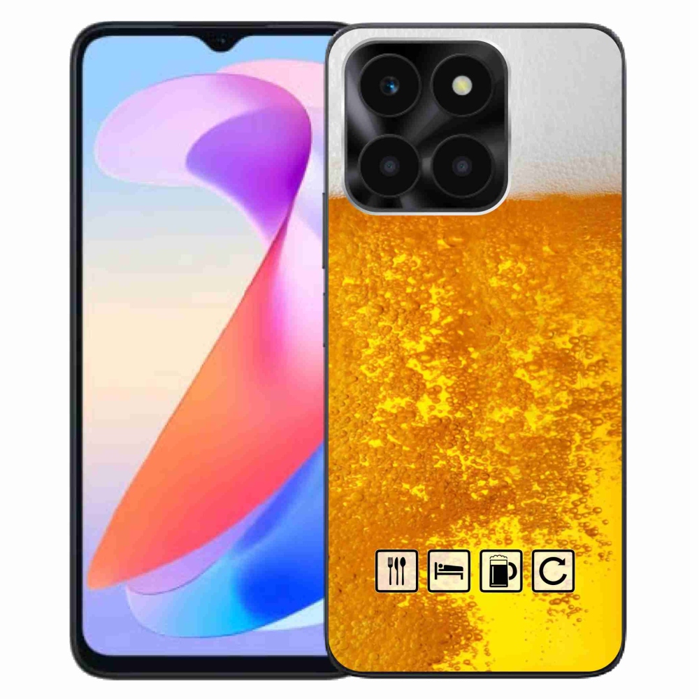 Gélový kryt mmCase na Honor X6a - pivný motív 3