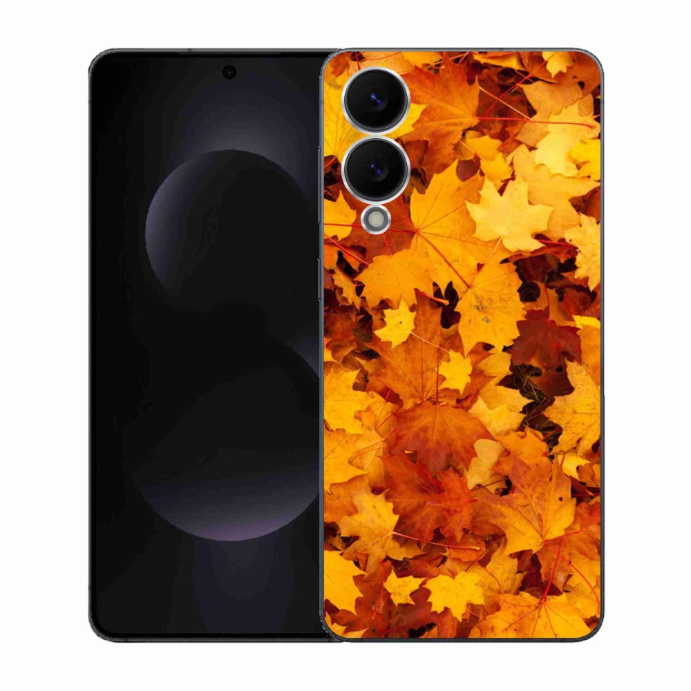 Gélový kryt mmCase na Samsung Galaxy S25 Edge - javorové listy