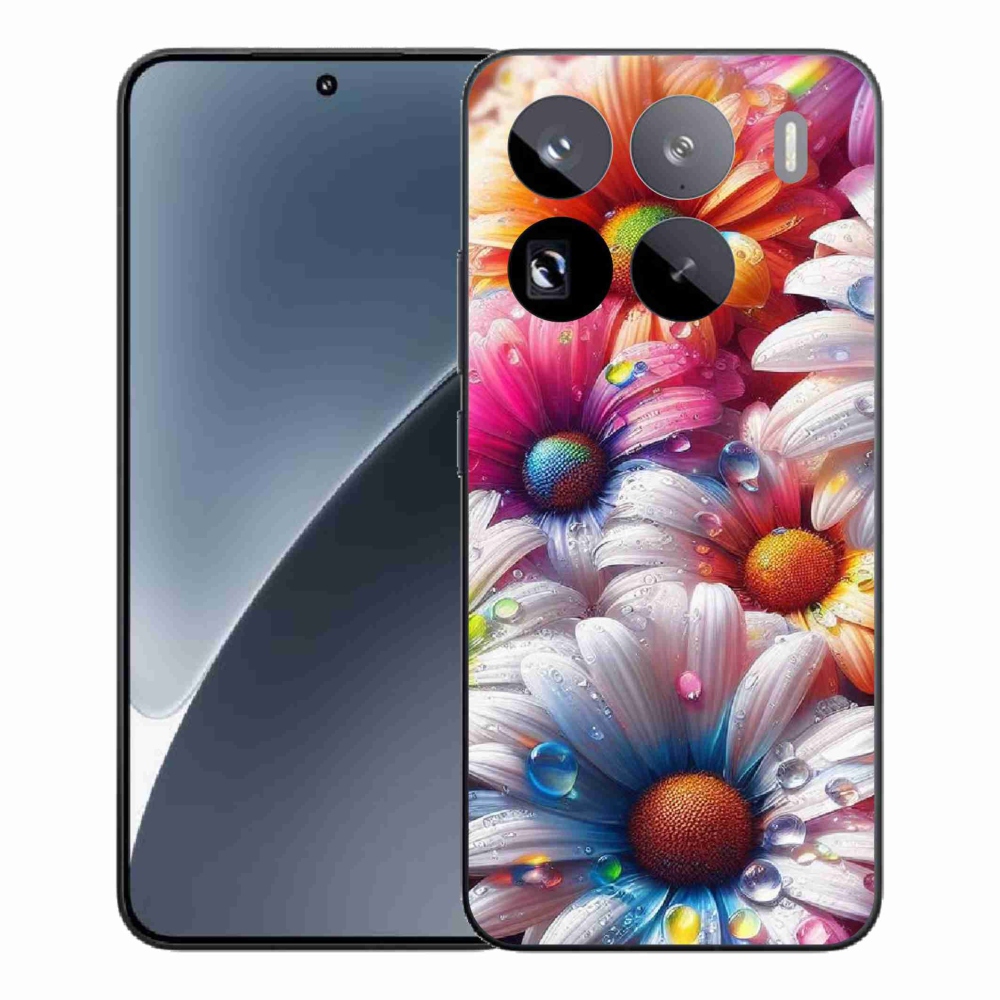 Gélový kryt mmCase na Xiaomi 15 Pro - farebné margaréty
