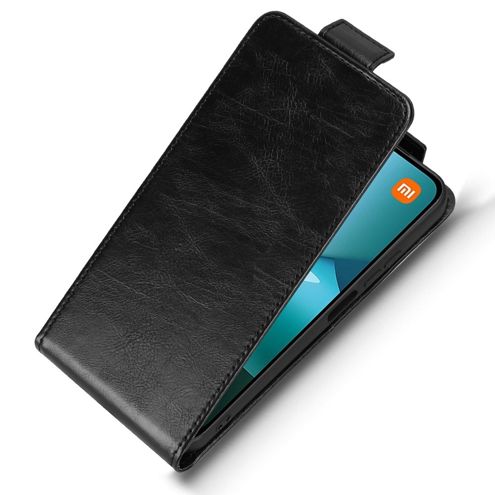 Vert flipové púzdro na Xiaomi Redmi 15C 4G (171mm)/Poco C85 4G (171mm) - čierne