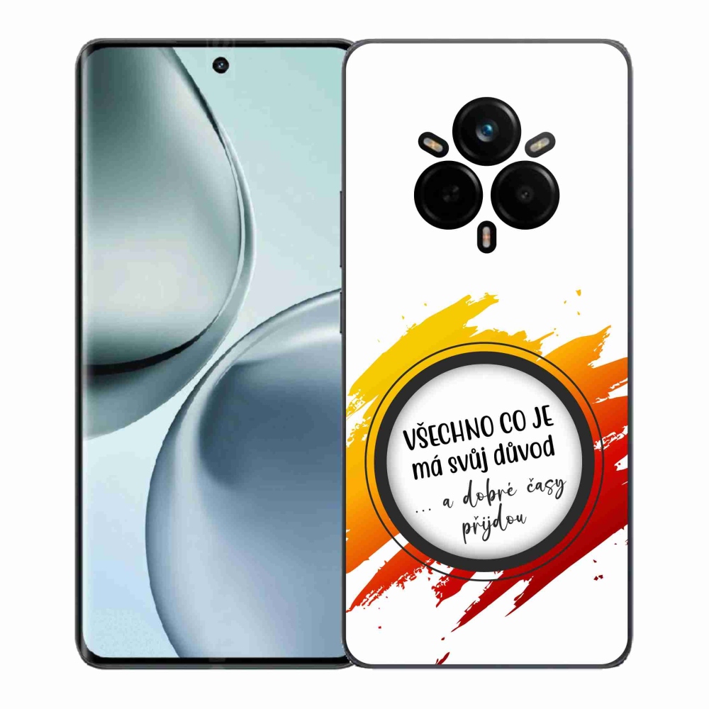 Gélový kryt mmCase na Realme 14 Pro+ 5G - citát 3 biele pozadie