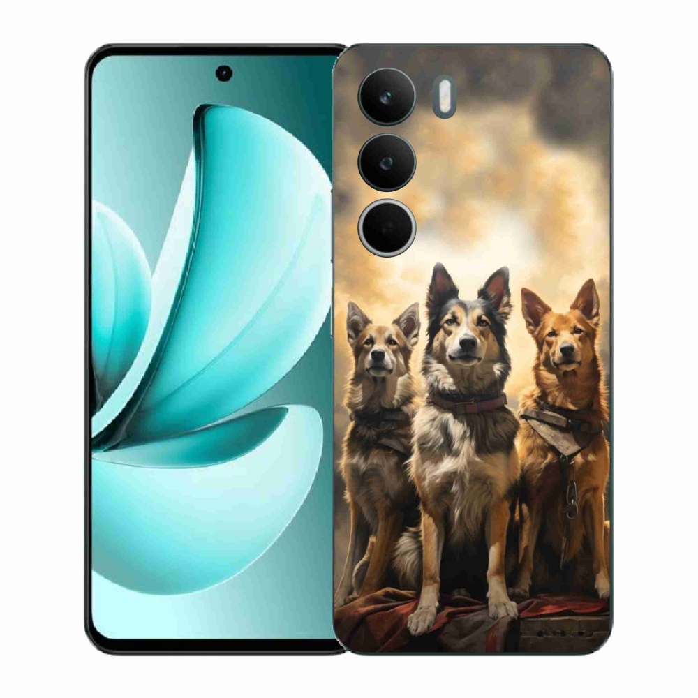 Gélový kryt mmCase na Realme C71 - tri psy