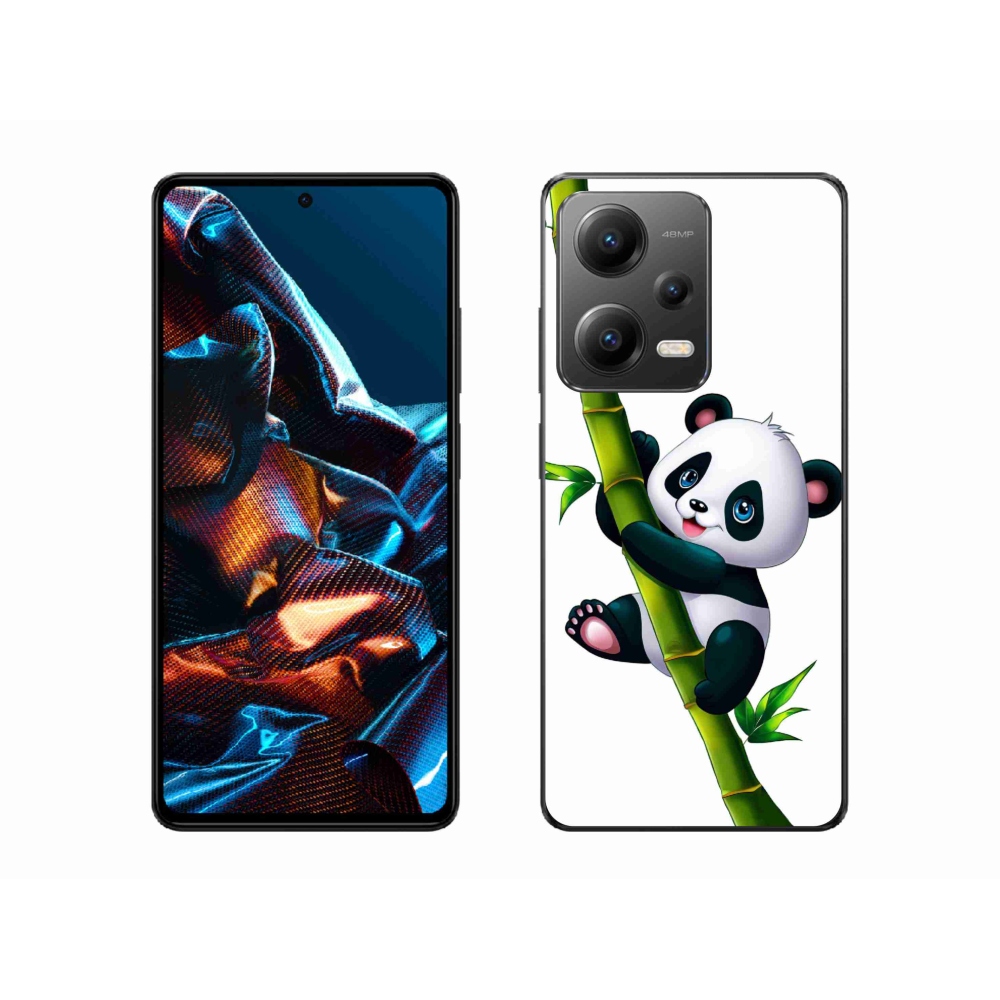 Gélový kryt mmCase na Xiaomi Poco X5 Pro 5G - panda na bambuse