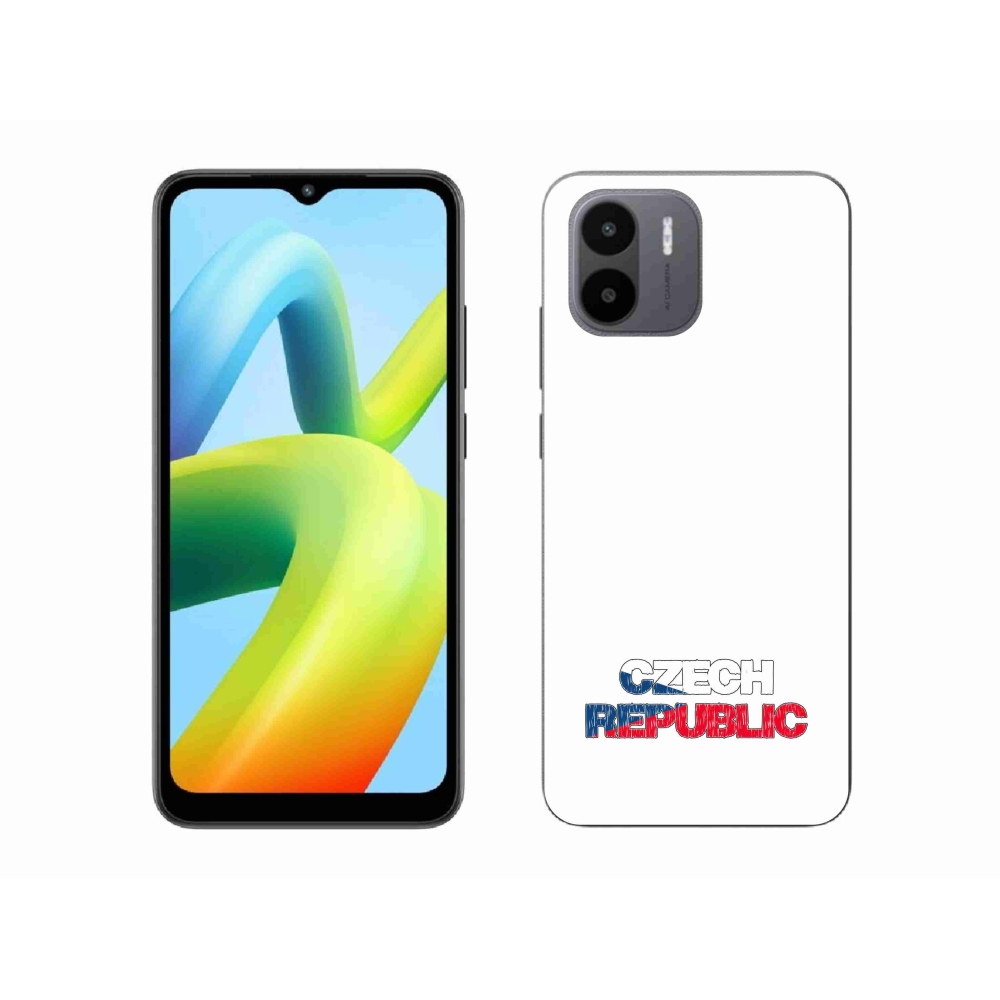 Gélový kryt mmCase na Xiaomi Redmi A1 - Czech Republic biele pozadie