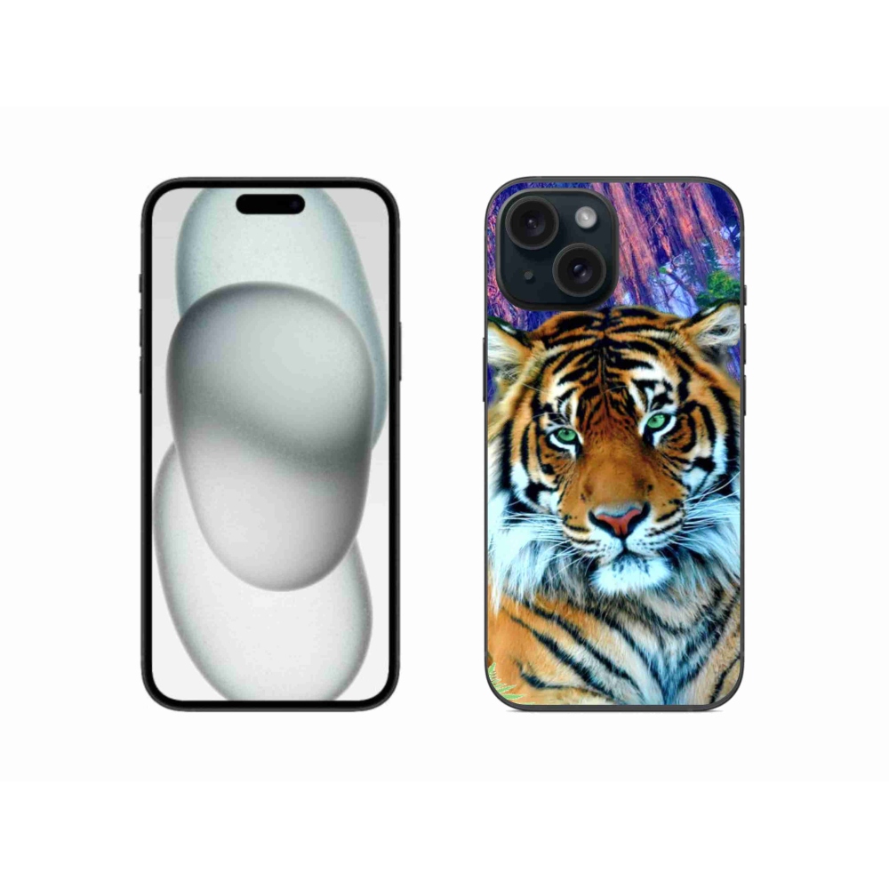 Gélový obal mmCase na iPhone 15 - tiger