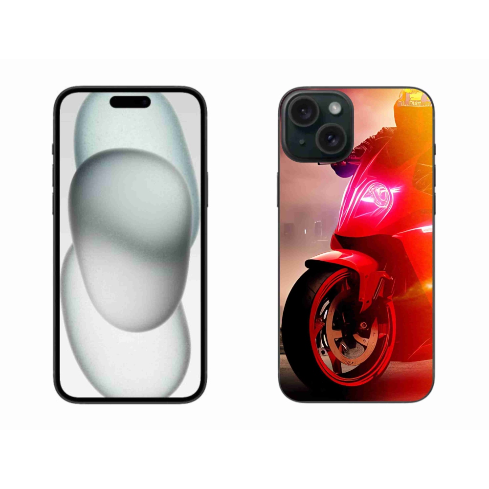 Gélový kryt mmCase na iPhone 15 Plus - motorka