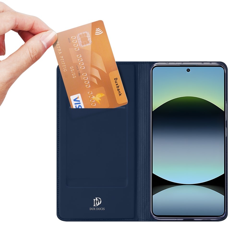 DUX knižkové púzdro na Xiaomi Redmi Note 14S - tmavomodré
