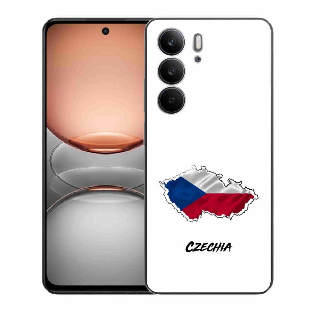Gélový kryt mmCase na Realme C75 - Czechia biele pozadie