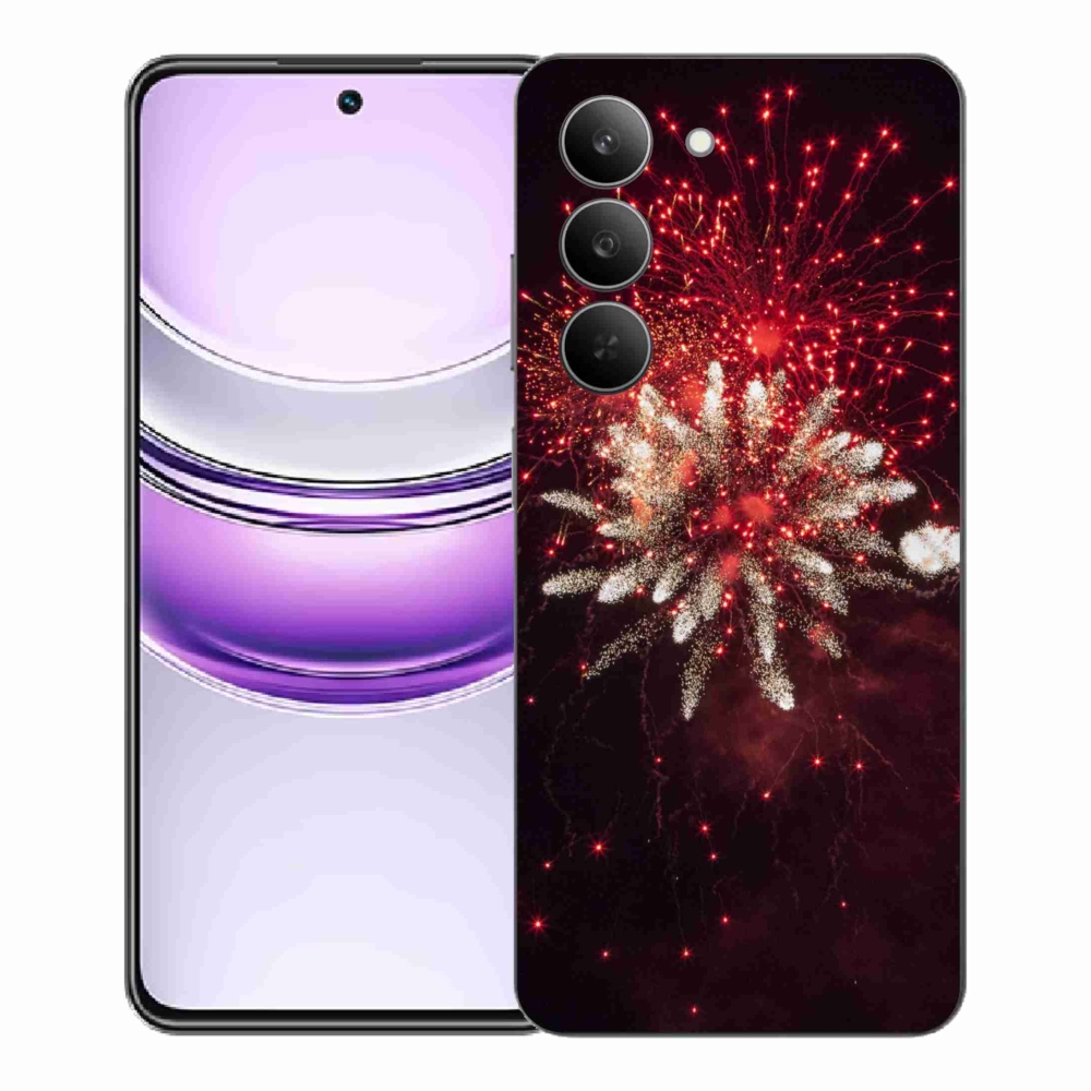 Gélový kryt mmCase na Realme 14x 5G - ohňostroj