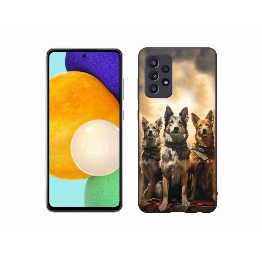 Gélový kryt mmCase na Samsung Galaxy A52s 5G - tri psy