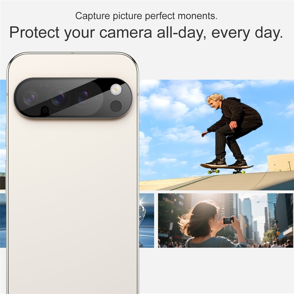 IMK sklo šošovky fotoaparátu na Google Pixel 10 Pro XL - čierne