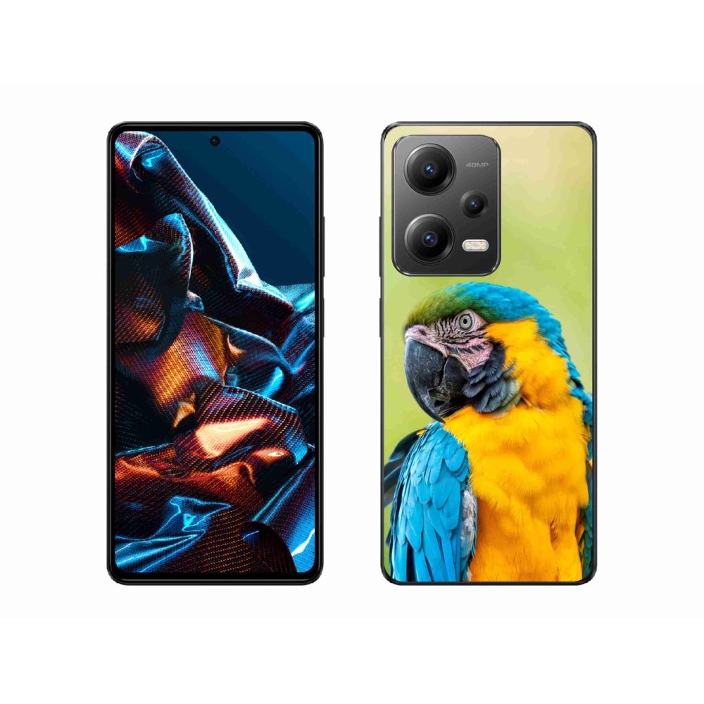 Gélový obal mmCase na mobil Xiaomi Redmi Note 12 Pro 5G - papagáj ara 2
